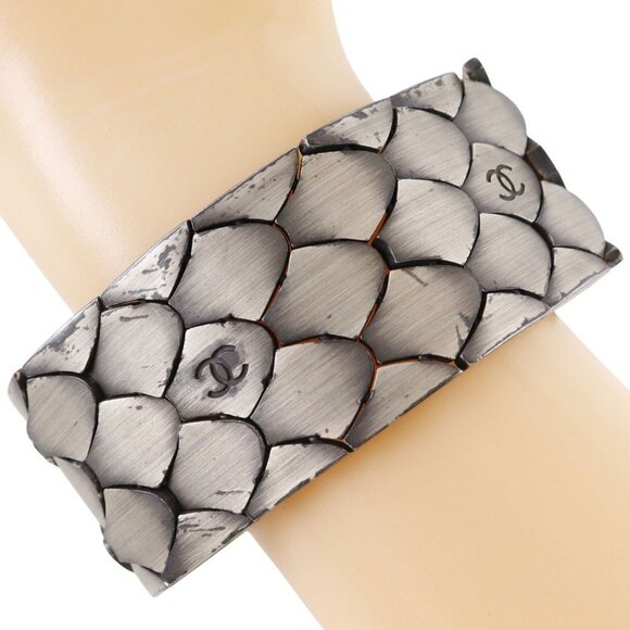 CHANEL Silver Coco Mark Charm Bracelet - Picture 1 of 7